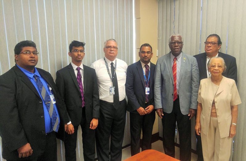 Director General of the Guyana Civil Aviation Authority (GCAA), Lt. Col. (Ret’d) Egbert Field and his team along with officials of Fly Jamaica