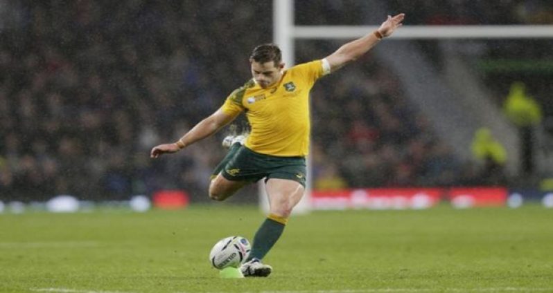 Australia's Bernard Foley kicks a penalty to win the gameAction Images via Reuters / Henry BrowneLivepic