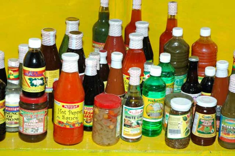 Agro-processed products produced in Guyana