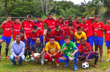 The victorious North West Secondary School team
