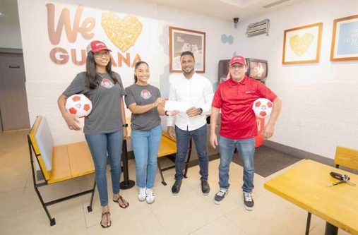 Wendy’s Guyana has joined the Vurlon Mills Football Academy (VMFA) as a partner for its annual Year-End Football Festival