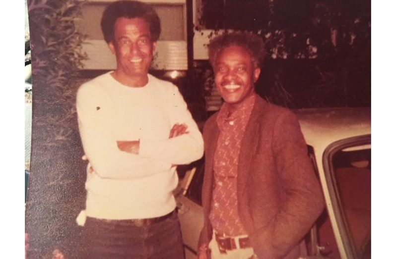 Cy Grant and Francis Quamina Farrier in London,England, in 1983.