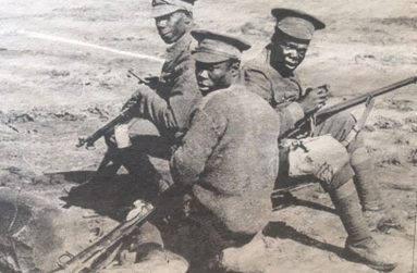 Members of the British West Indian Regiment on the Battlefield of the First World War. Today their great grand-children can’t enter Britain as freely as the great-grandchildren of the enemy they fought
for Britain