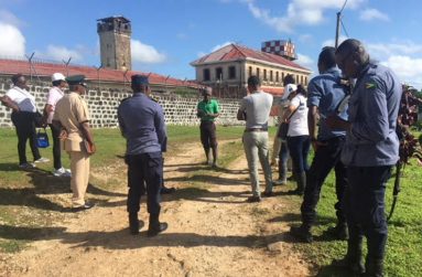 A briefing before the team headed out into the field. (Photo by F.Q. Farrier)