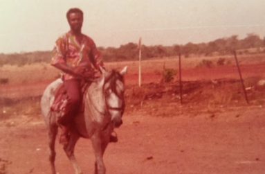 Flash-back: Farrier horseback riding out in the Rupununi Savannah, Region 9