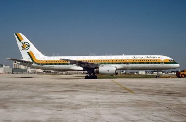 The Guyana Airways Corporation (GAC) jet aircraft which operated non-stop flights from Guyana to Miami, New York and Toronto.