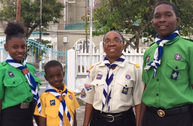 Members of the Brickdam Parish Scout Troop in Georgetown (Photo by Francis Q Farrier)