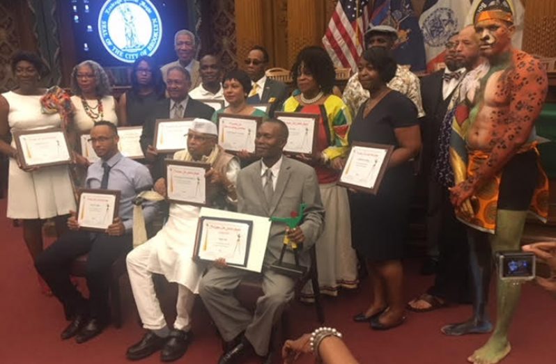 Some of the GCA 2018 Honorees at the Awards Ceremony in New York, last Wednesday (Photo by F.Q. Farrier)