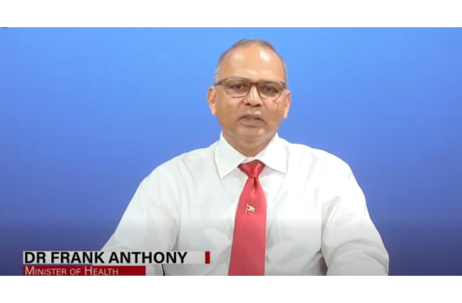 Minister of Health, Dr Frank Anthony