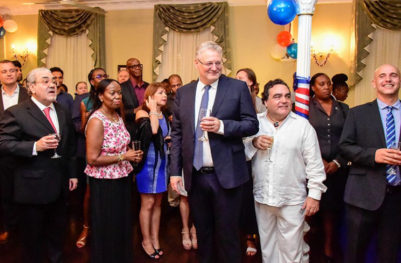 Members of the diplomatic community at the reception