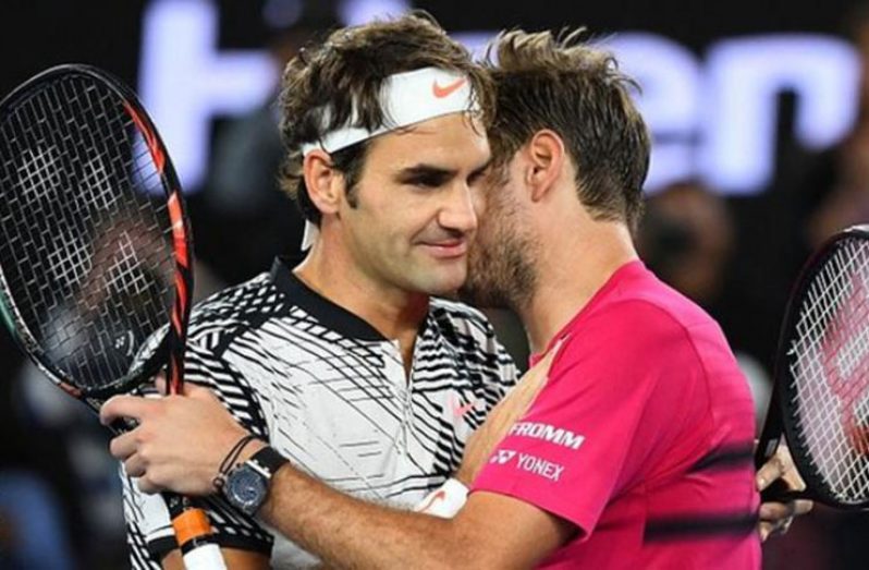 Roger Federer and Stan Wawrinka are good friends off the court.