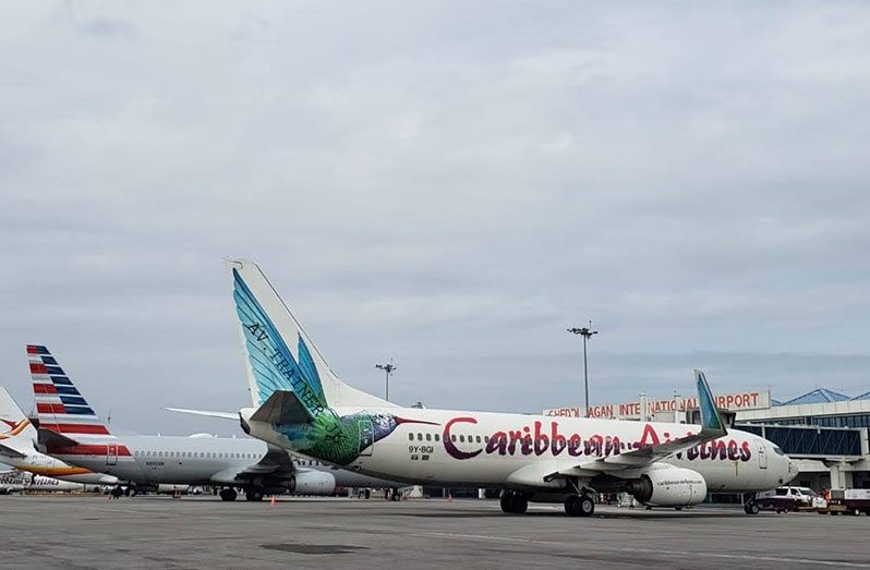 These aircraft were recently observed at the Cheddi Jagan International Airport at Timehri, East Bank Demerara – a sign that the aviation sector is on the road to recovery (Photo courtesy of Av. Trainer_JK CJIA)