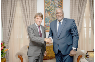 front1 PRIME Minister, Brigadier (Ret’d), the Honourable Mark Phillips and newly accredited Ambassador of the European Union to Guyana, HE Luca Pierantoni.