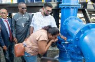 The new state-of-the-art water treatment plant will not only provide cleaner water,
 but it will also enhance public health, reduce water-borne diseases, and improve
 the overall quality of life for some 16, 000 residents (Delano Williams photos)