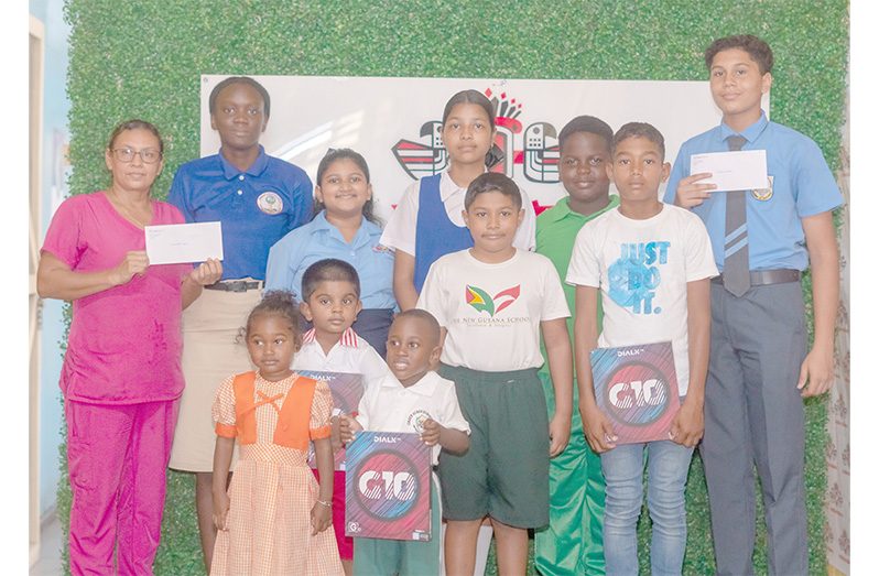 A few of the 2025 Back-to-School Gadget and School Supplies Drive winners (Japheth Savory photo)