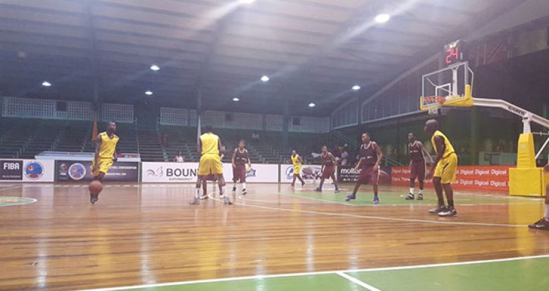 Action in the Plaisance versus Kwakwani encounter.