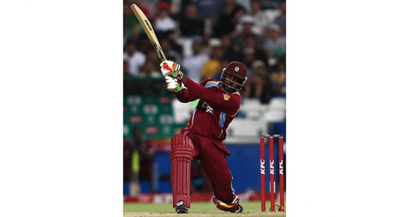 Chris Gayle makes the fastest T20 fifty by a West Indian on his way to a match-winning 77 from 31 balls.