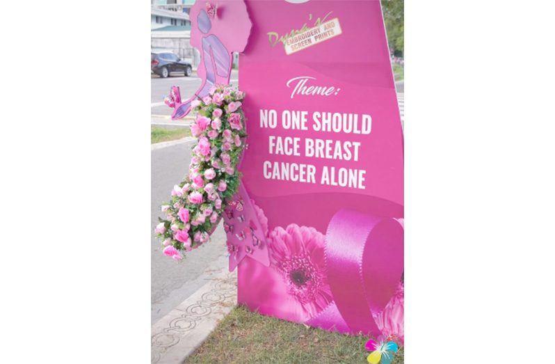 The Guyana Cancer Foundation on Friday hosted its annual Tree Wrapping Ceremony  in observation of Breast Cancer Awareness Month 2025 (Photo: The Guyana Cancer Foundation/ Facebook)
