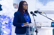 Courts Optical’s Managing Director, Gillian Matthews (Unicomer Guyana photo)