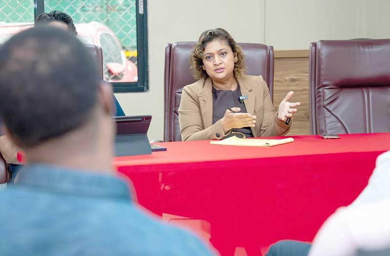 Local Government and Regional Development Minister Priya Manickchand on Tuesday met with garbage collectors to discuss solutions to address mounting sanitation concerns across Georgetown (Ministry of Local Government and Regional development photos)