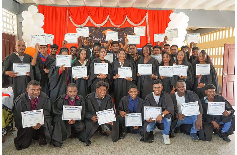 One of BIT’s most recent graduations, which saw 40 Wakenaam residents receiving certificates of completion