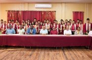 Health Minister, Dr. Frank Anthony, regional officials and the 31 new Microscopists at the recently held graduation ceremony