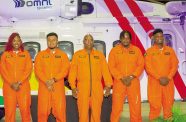 Guyana’s certified helicopter search and rescue swimmers (Shaniece Bamfield photos)