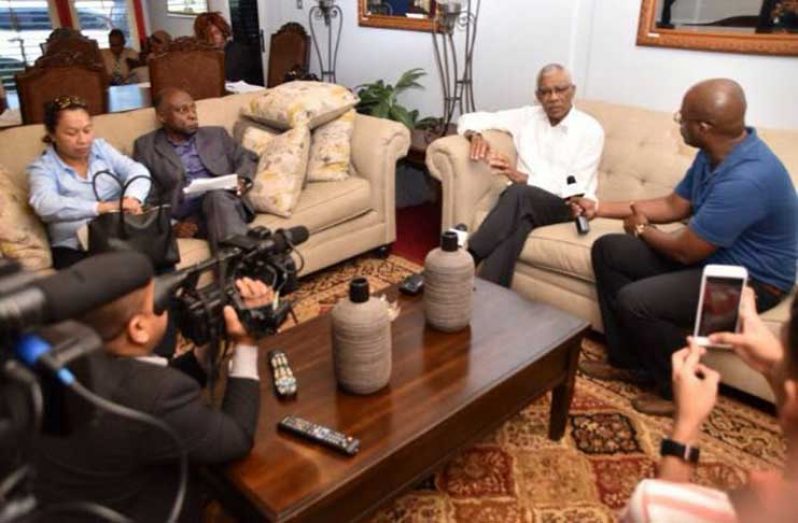 Outgoing Chairman of the Caribbean Community (CARICOM), President David Granger is being  accompanied by Vice-President and Minister of Foreign Affairs, Carl Greenidge and Minister within the Ministry of Communities, Dawn Hastings-Williams to the Conference of Heads of Government meeting of CARICOM in Grenada