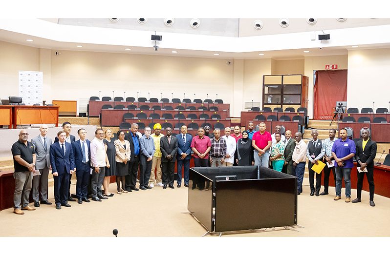 ERC commissioners, members of the diplomatic corps, international observers, among other dignitaries observe the signing of the code of conduct