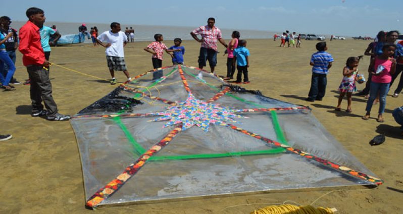 The largest Kite in the country prepares for take-off