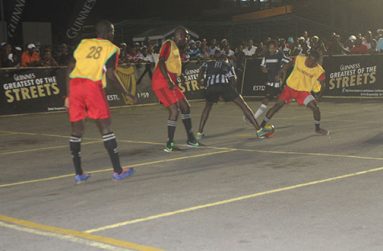 Part of the action in Sunday night’s play