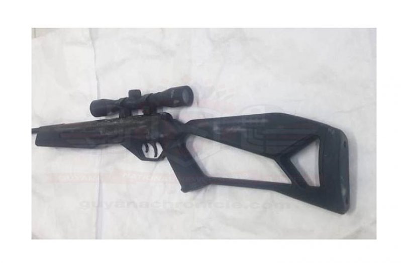 The rifle which the police seized.