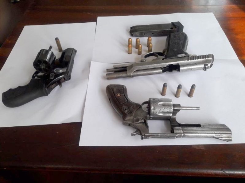 The firearms that were seized