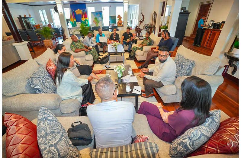 The Steering Committee of the HEART initiative met on Wednesday to provide an update on the work being done since it’s establishment on July 31, 2026 (Ministry of Human Services and Social Security photos)