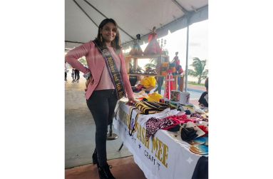 Owner of Stitches and Sash Mee, Meera Sukhdeo, at the We Lift Expo