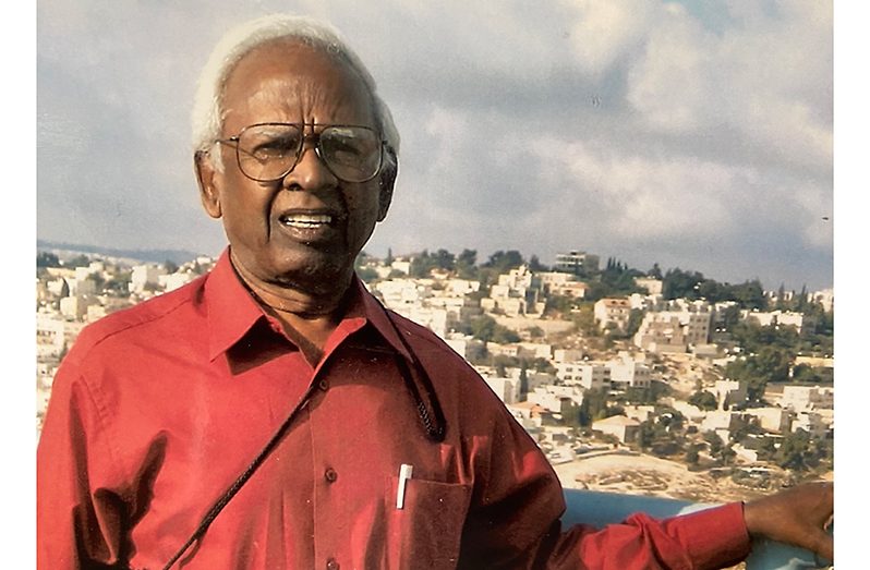 Dr Murguan, during a visit to the Holy Land in 2003