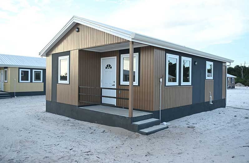 A home at the Hyde Park (Yarrowkabra) Homestead Project, featuring two bedrooms, one bathroom, and modern amenities, offering mothers a secure, affordable space to raise their families (Central Planning and Housing Authority photos)