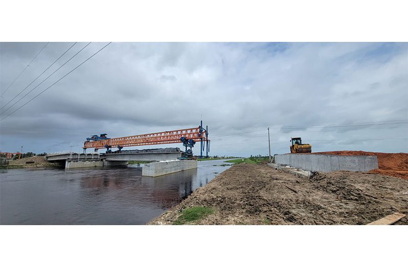 Some of the works progressing behind Hope Canal