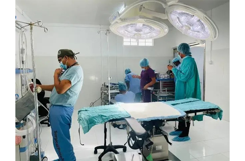 The surgical theatre at the Upper Mazaruni District Hospital in Kamarang