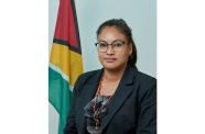 Amerindian Affairs Minister, Sarah Browne, speaking with reporters on Sunday