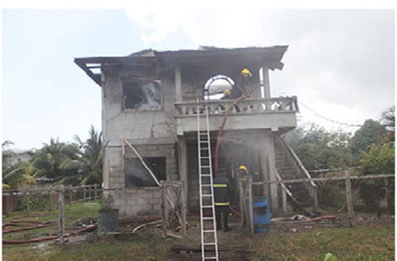 The house after the fire