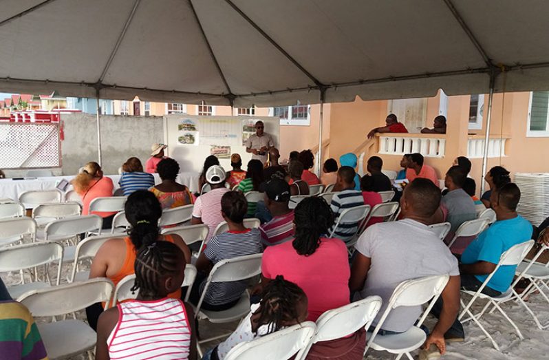 Residents meeting with housing officials on Sunday