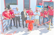 housing Minister Collin Croal at the commissioning of the new housing office (DPI photo)