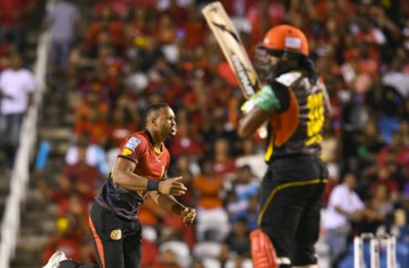 Javon Searles had Chris Gayle caught with his first ball Getty Images