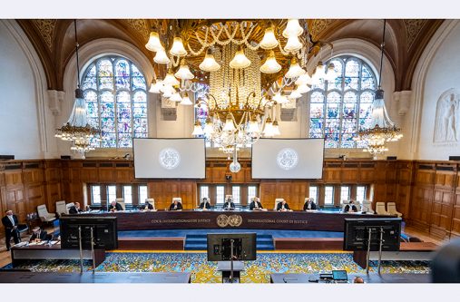 The International Court of Justice ( UN Photo/ICJ-CIJ/Frank van Beek)