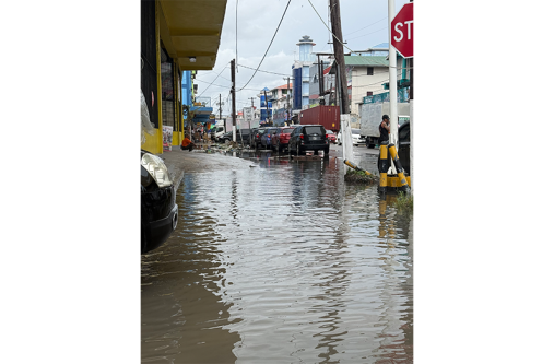 Flooding in the city