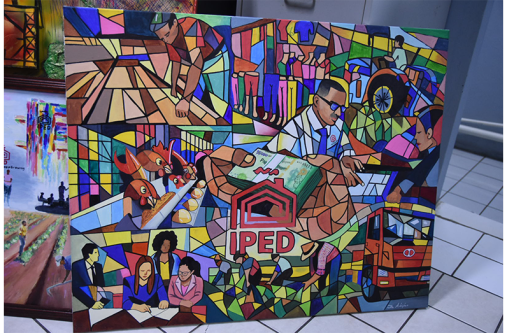 Some of the submissions for IPED’s Art Competition