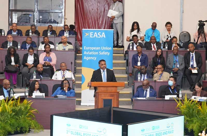 Minister of Public Utilities and Aviation, Deodat Indar, on Tuesday, highlighted the ongoing efforts to improve Guyana’s aviation sector. He spoke during the opening of the ICAO/EASA aviation safety forum in Guyana