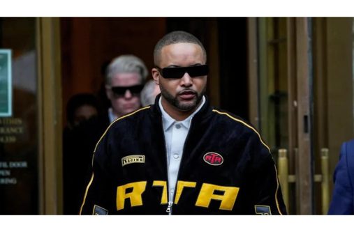 Stylist Deonte Nash leaves the Manhattan court after testifying