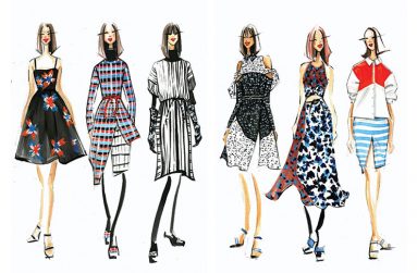 Tanya Taylor sketches (Getty Images)
